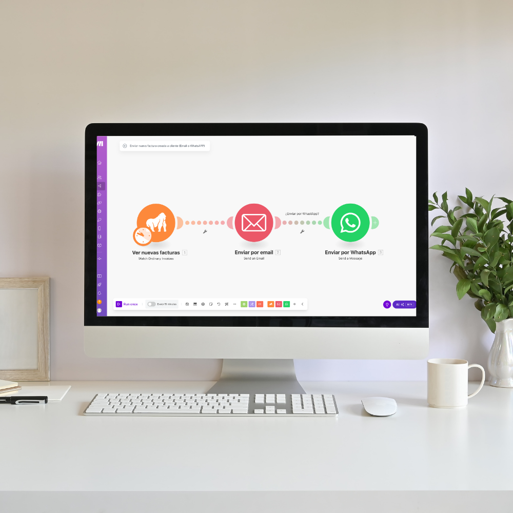 Envío Automático de Facturas a Clientes (Email / WhastsApp)