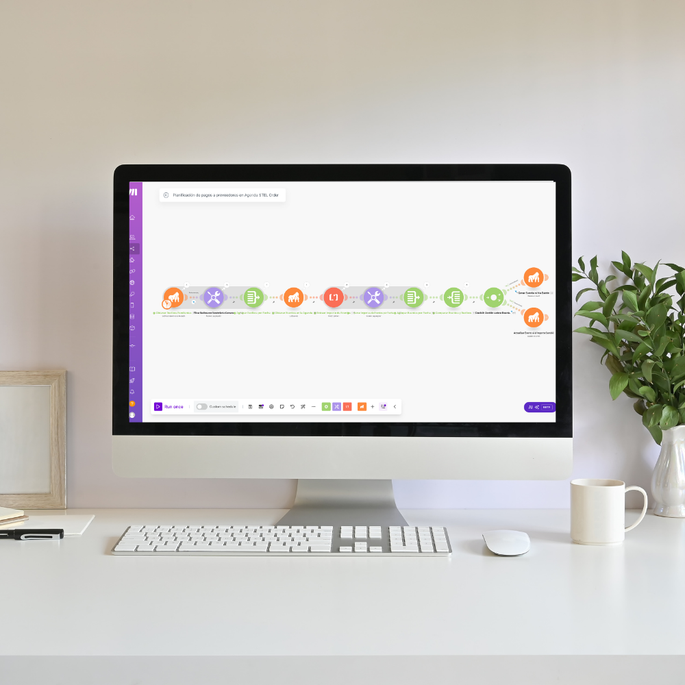 Planificación de pagos a proveedores en Agenda STEL Order